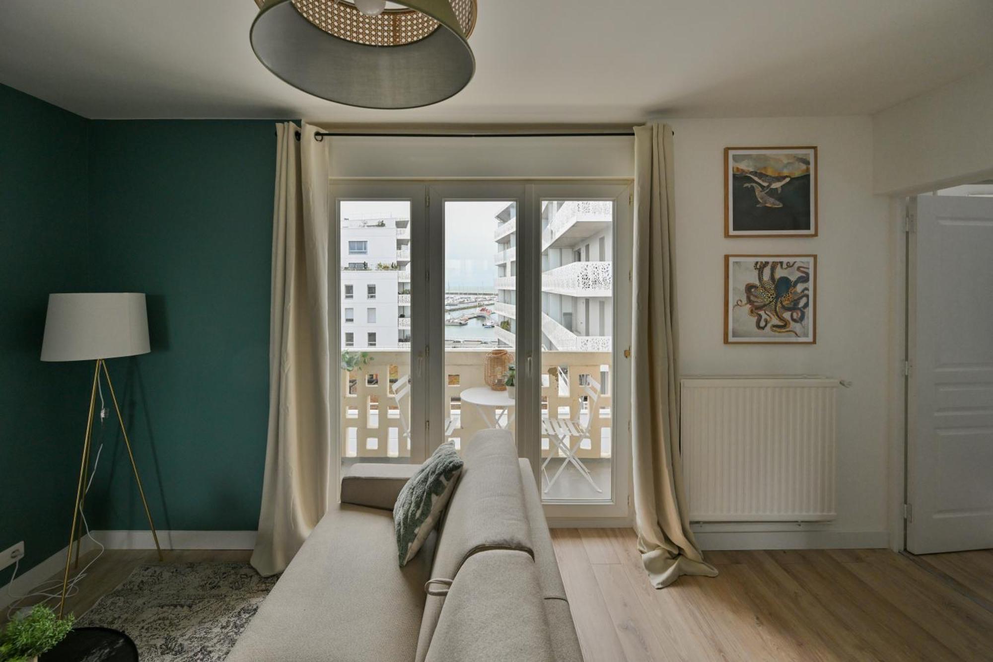 L'escale Bleue - Balcon Prive - Vue Le Havre